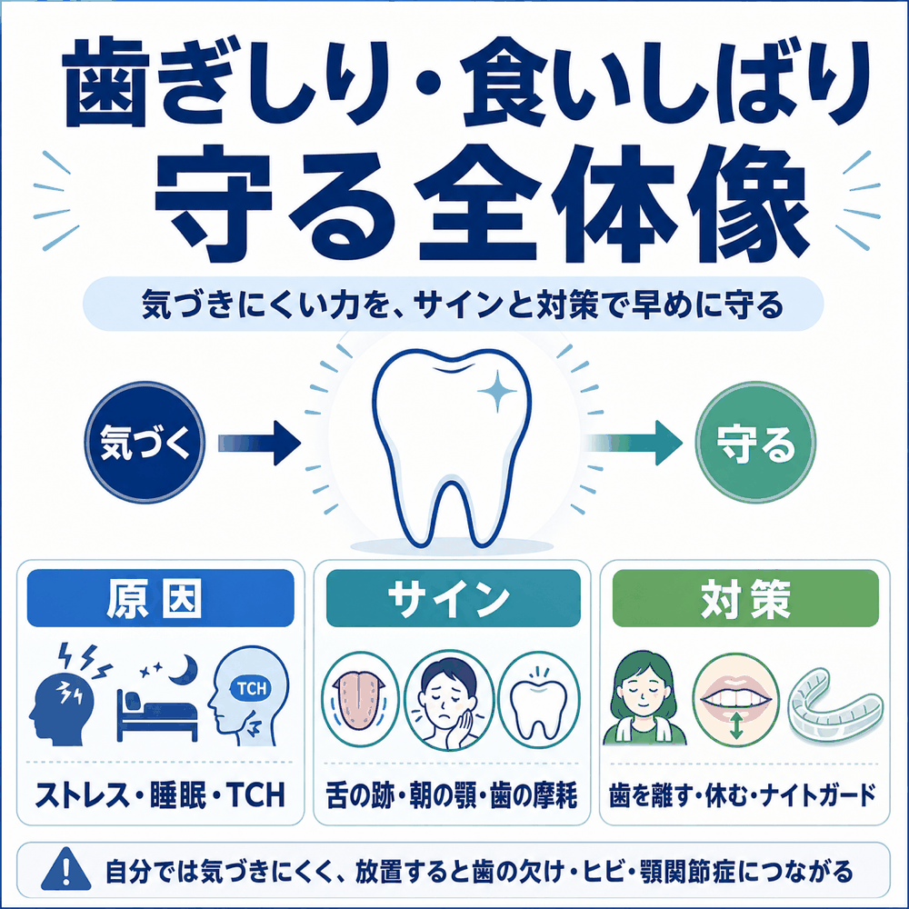 歯ぎしり・食いしばり対策
